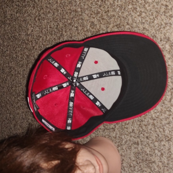 New Era MLB Toronto Bluejays Authentic Fitted Red White Hat 7 3/8 - Picture 7 of 11